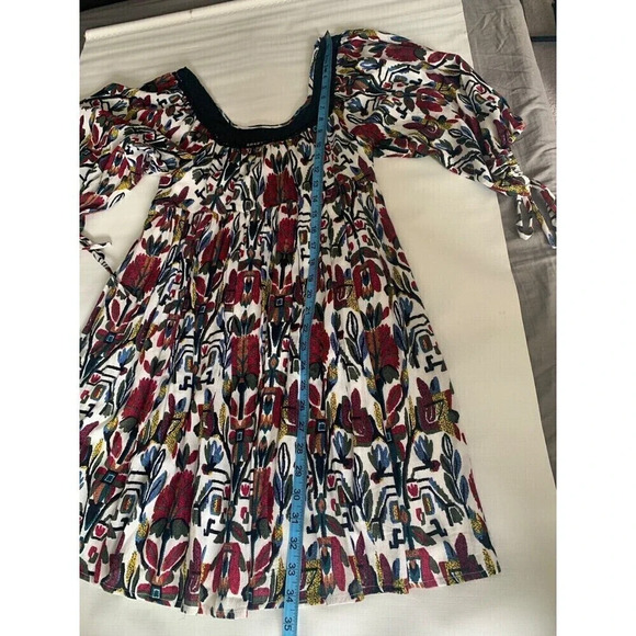 Holding Horses Anthropologie Isere Swing Multicolor Floral Boho Mini Dress Small - Picture 8 of 9